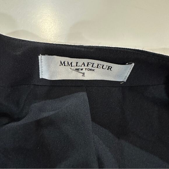 MM Lafleur Carmen Jacket Sharkskin Ink Wool Blend Blazer Size 6 - Picture 9 of 12